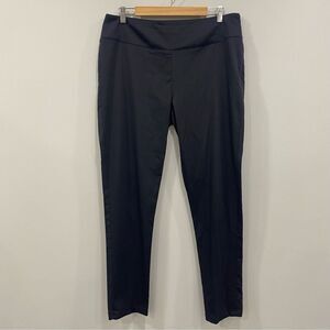 SARAH PACINI 3 Black Side Zip Cool Stretch Trouser Dress Pant Office Siren Italy